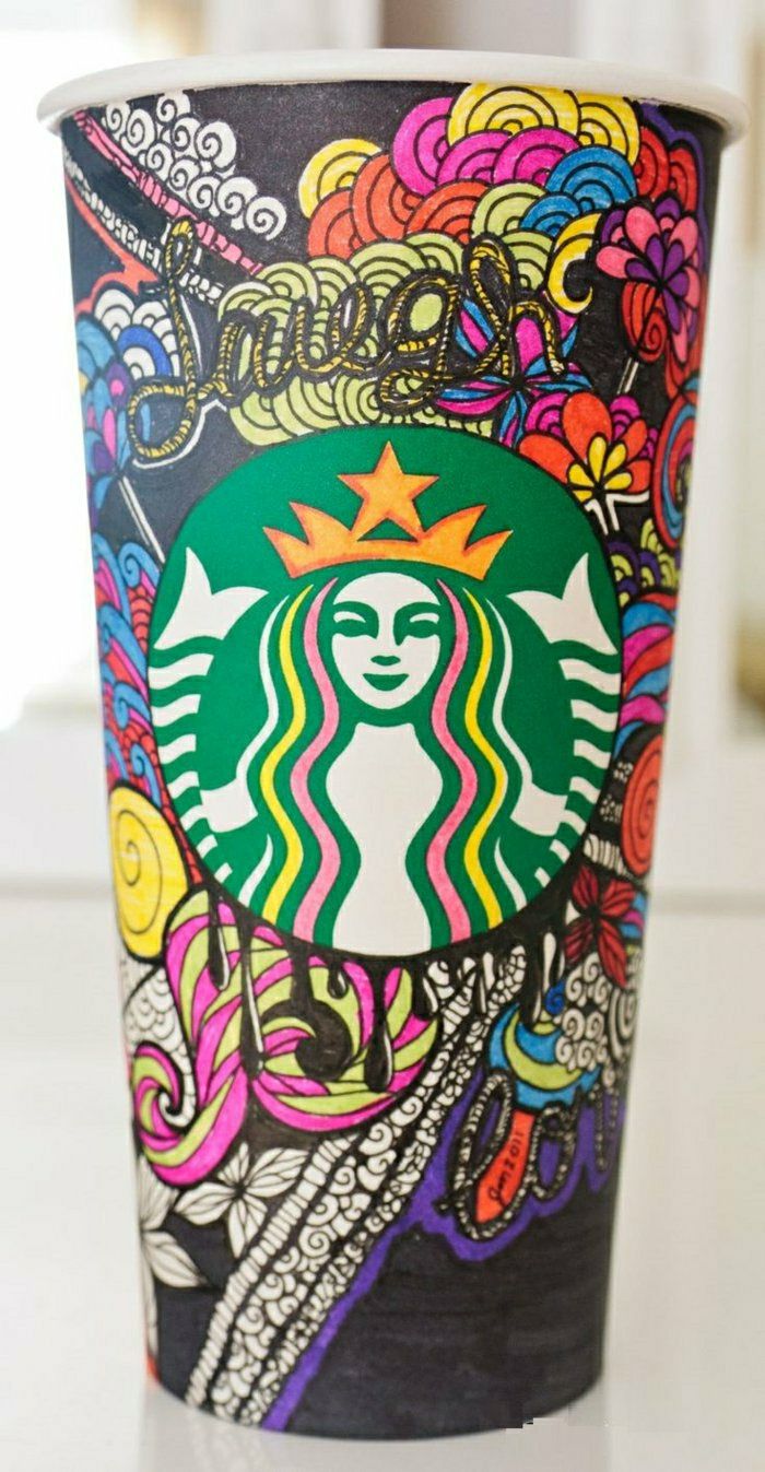 Starbucks kopper fargerik dekorasjon