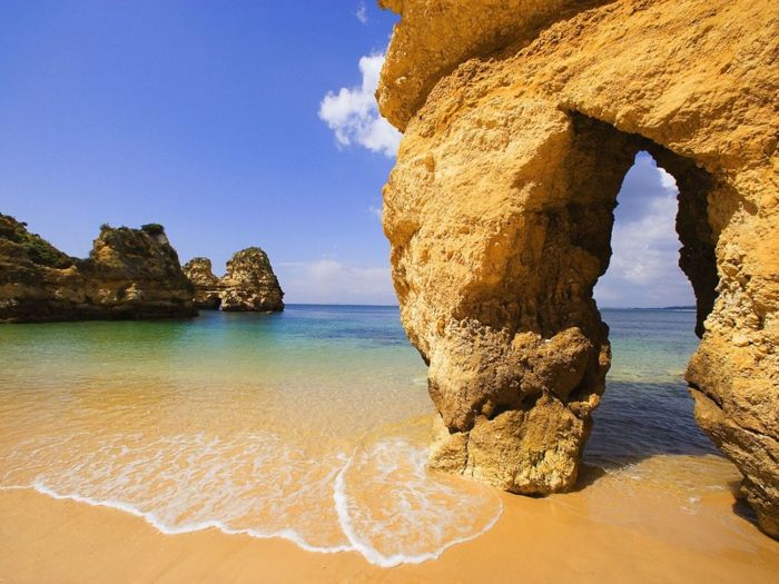 Tapety-piękne-plaże-w-europie-chłodnym Beach-Algarve-piękny-Strande-