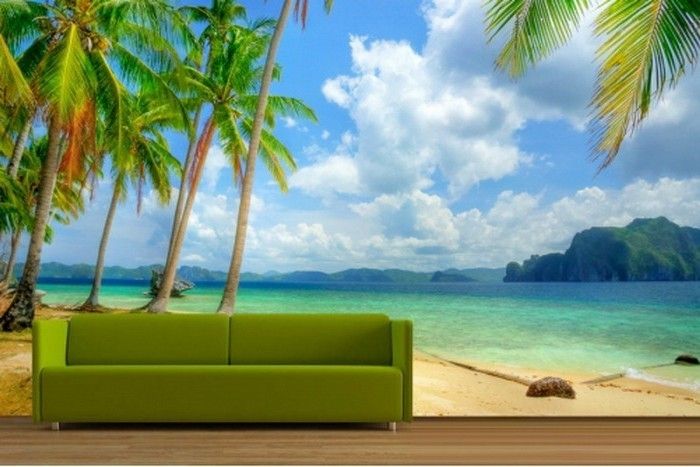 Beach-wallpaper-a-tropiskt landskap