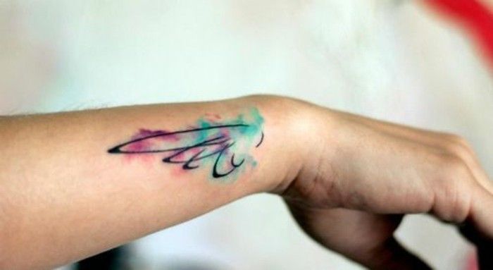 Tattoo Wrist fargerik tatovering ideer