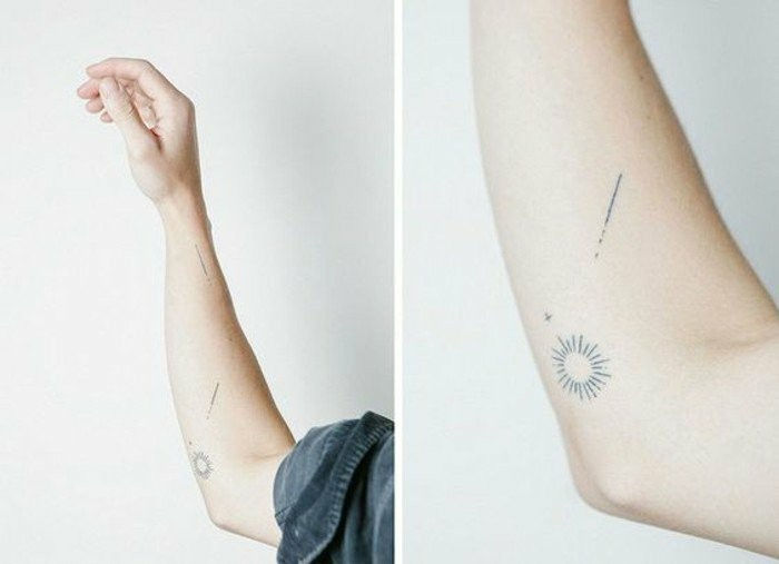 Tatuiruotė motyvai-A-krenta žvaigždė