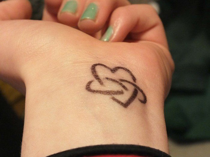 Tatovering på håndleddet Hjerte Tattoo