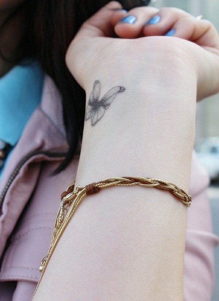 Tatoveringer for kvinner tatovering på håndleddet Butterfly
