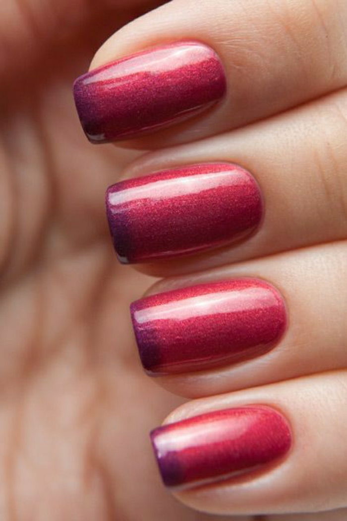 Thermo-effect nagellak rood-paarse glans