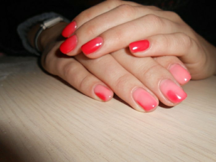 Thermo-veranderende nagellak kleuren-roze-rood