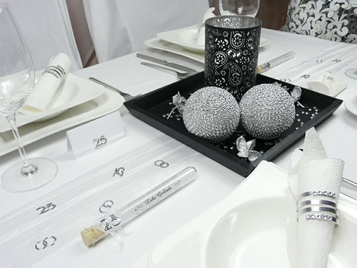 Stalo papuošimas sidabro vestuvių modelis stalo-of-tischdeko-Online-Kalnų krištolas kamuolys