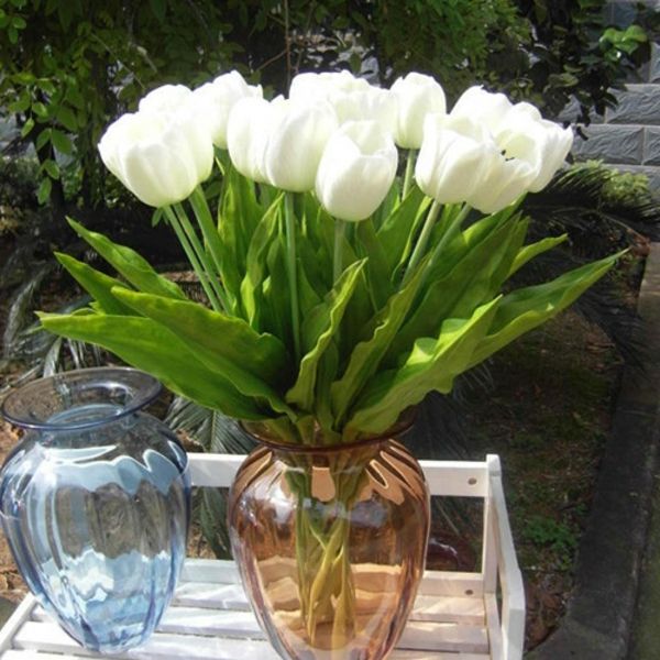 Tischdeko Tulipaner-i-hvit farge