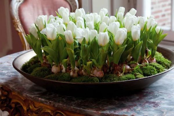 Borddekorasjon-med-hvitt-tulipaner Spring
