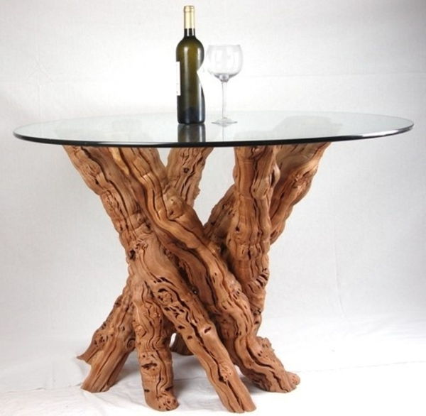 Driftwood miza Kava miza oblikovanje ideja, ki jo doma