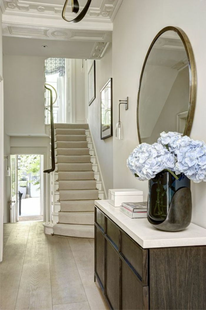 Zrkadlo schodiskový nábytok zrkadlo na stene a šatníku