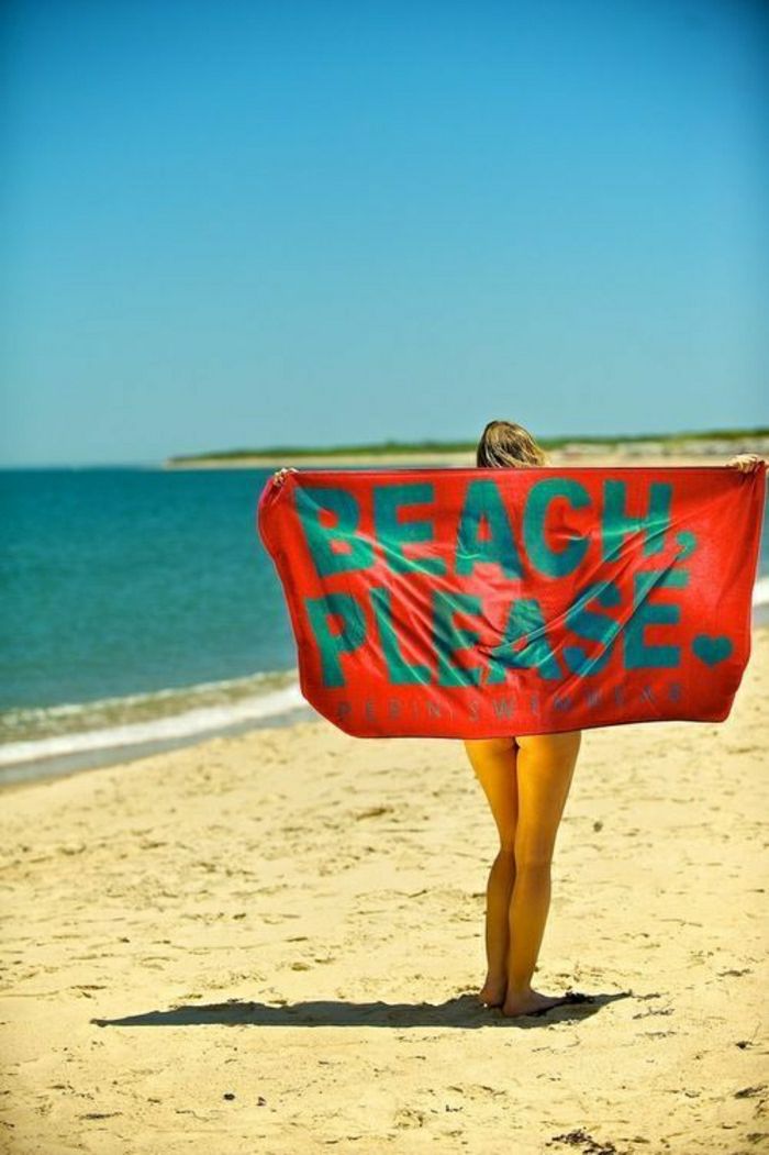 Cloth plážový zaujímavé značené-Beach-Prosím