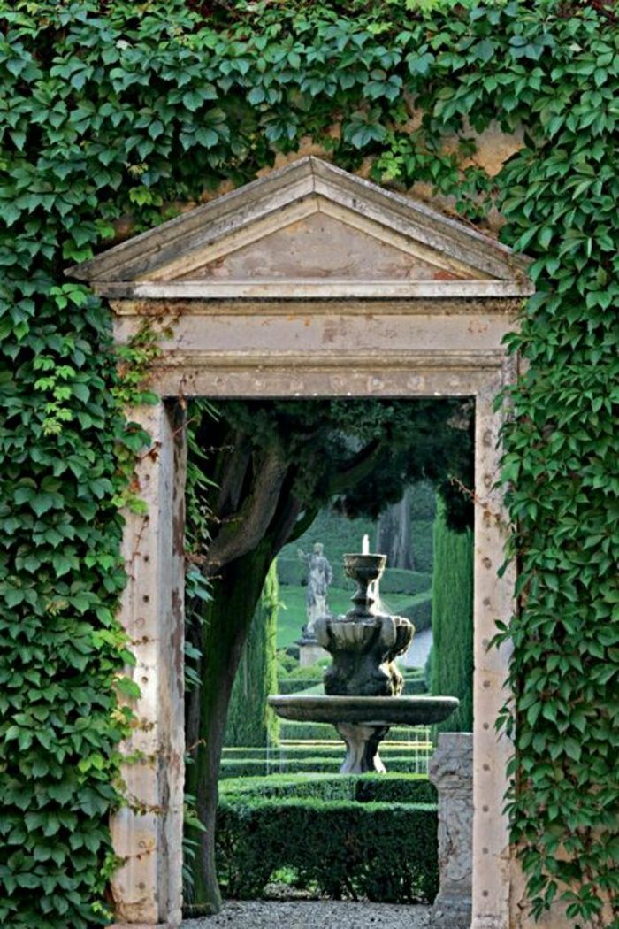 Verona, Italija ir sodo fontanai