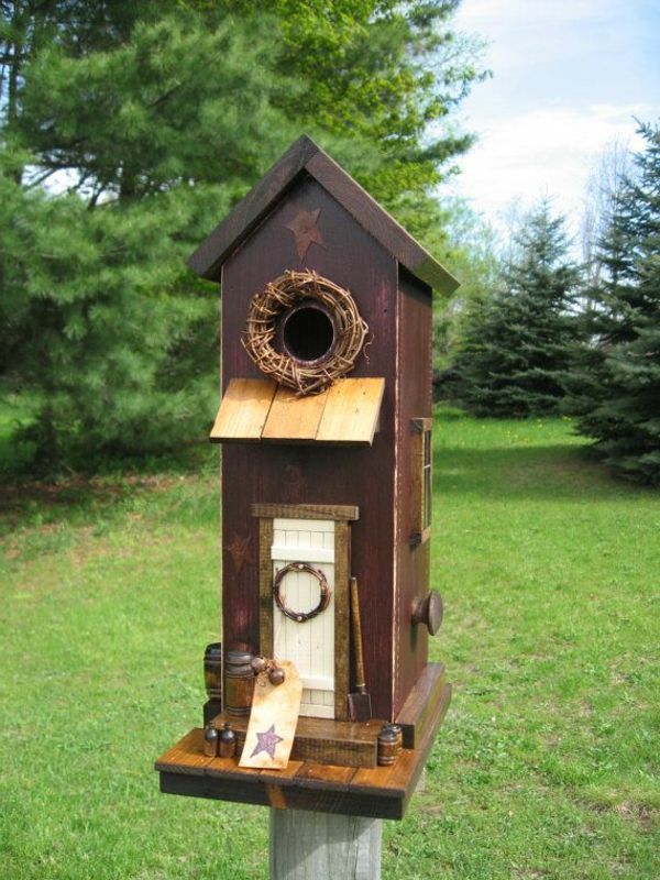 l'alimentazione degli uccelli case di legno-to-do da yourself--