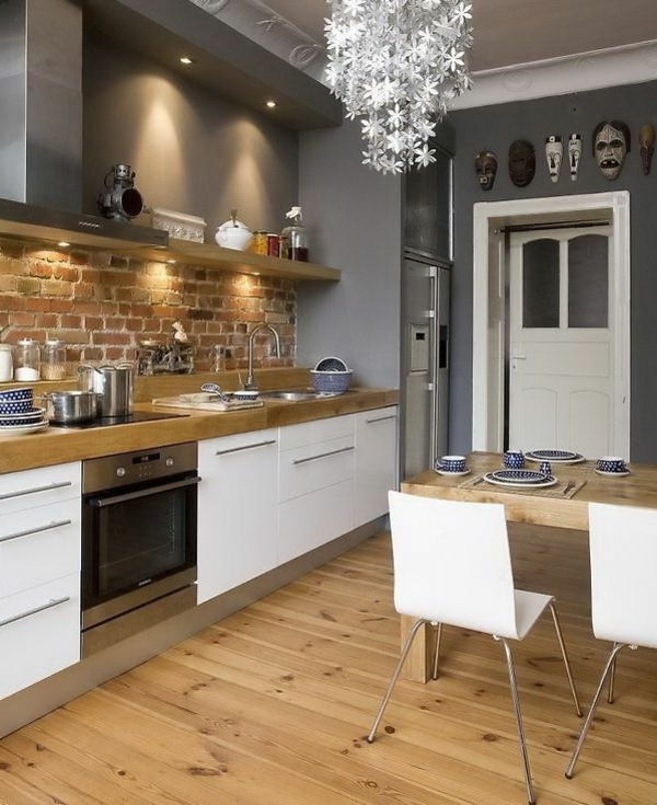 Wohnideen-per-il-interior-design pavimento in legno-in-the-cucina