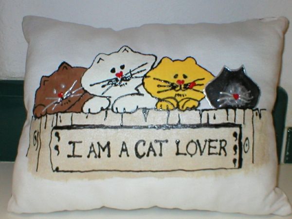 Butas Dizaino Idėjos-katė-pagalvė deco