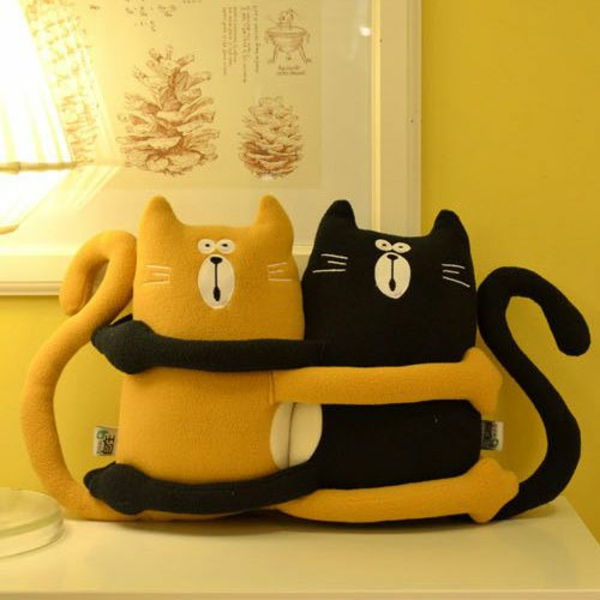 Butas Dizaino Idėjos-katė oranžinės-juoda