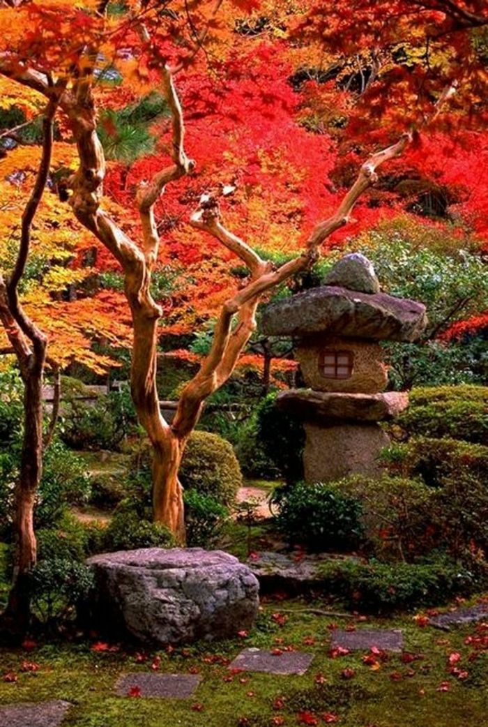 Zen Garden Japonsko-Ázia-bonsaje kamene