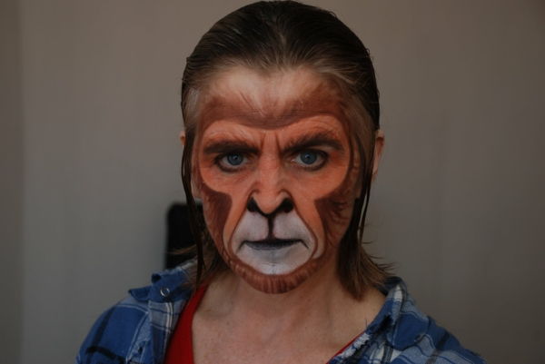 Małpa-make-up-DIY pomysł