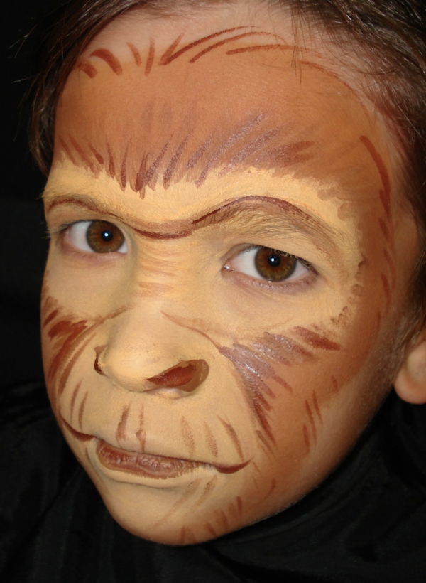 Małpa-makijaż super makijaż