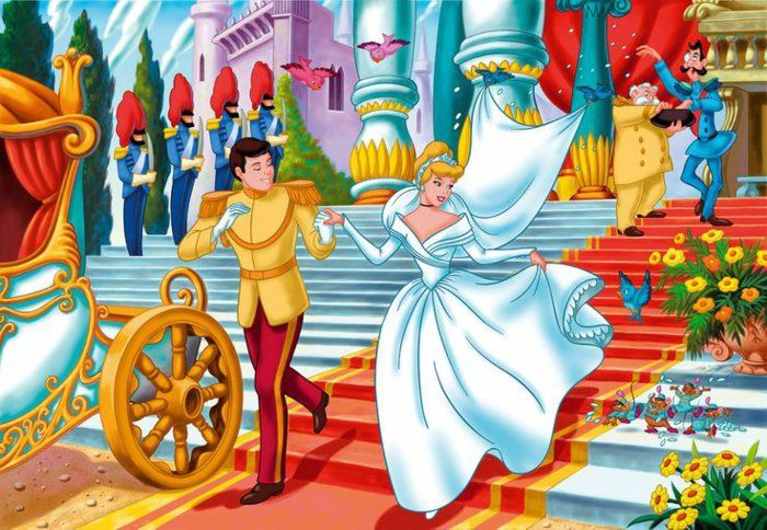 Animuoti Photo-of-the-vestuvių Pelenė ir Prince-