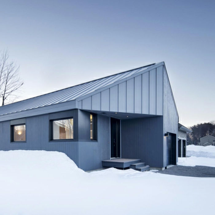 arhitekti Homes-belo-model sodobni dvokapne strehe hiše