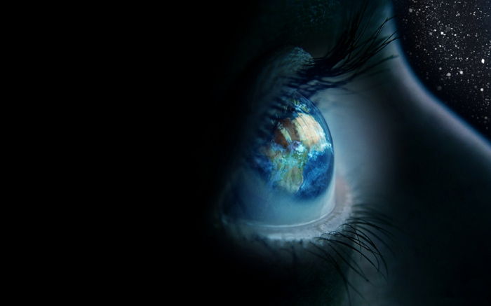 očná farba znamená, že oči sú dvere duše nezávislého vesmíru svetového kozmu
