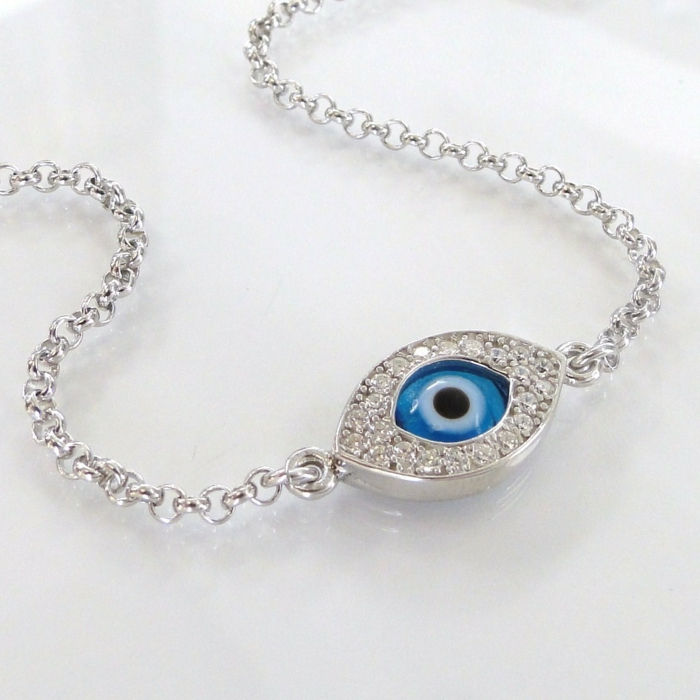 znamená farbu očí turecké modré oko strážca anjel nápad náramok alebo reťaz šperky