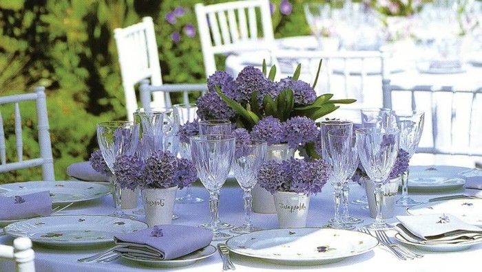 Fancy stalo papuošimas Vestuvės-in-violetinė spalva