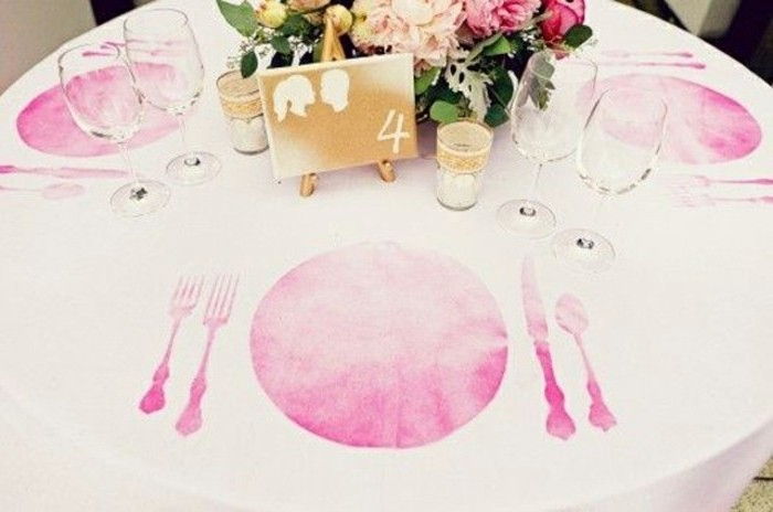 Fancy stalo papuošimas vestuvių-su kai kvadratinių by-the-plokštė