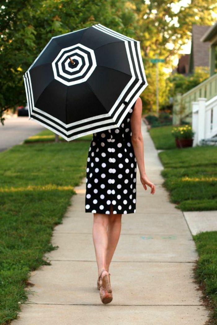 fantezi-şemsiye-güzel-model kombine-a-elbise ile