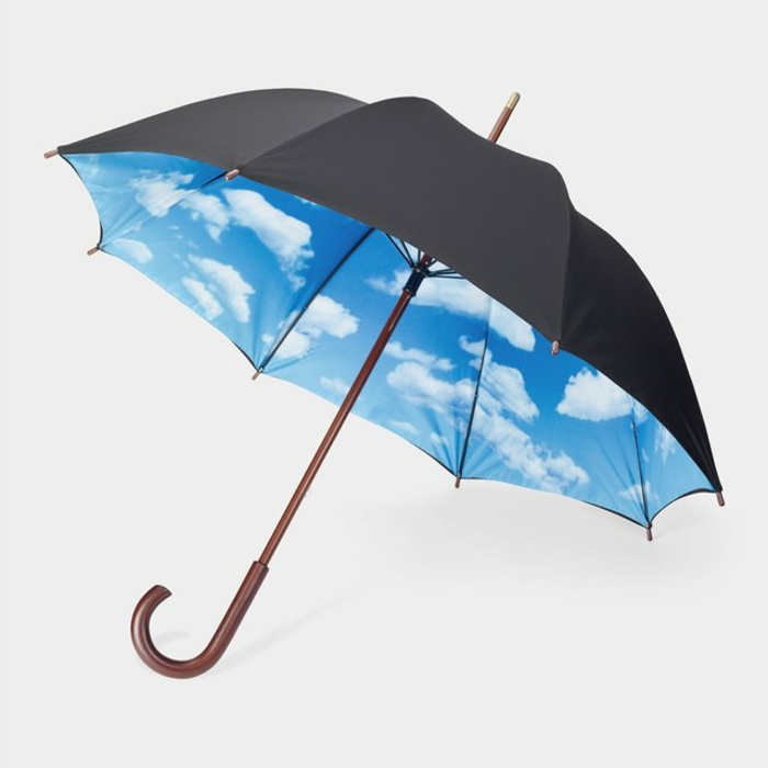 fancy-paraplyer-black-modell med blå