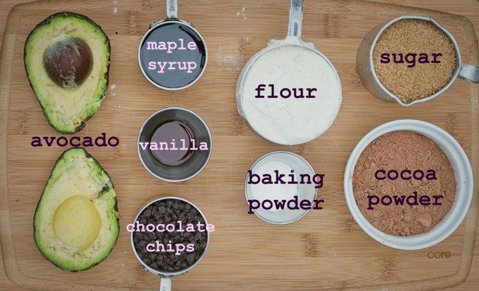avokado ekmek smear veya avokado ile aperatif tatlı için tarifi vanilya şeker unu kakao avokado hazırlamak