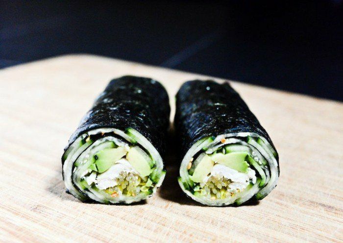 avokado recepti ideje, kako narediti svojo suši z avokadom in kumarami Philadelphia sir japonski kuhanje