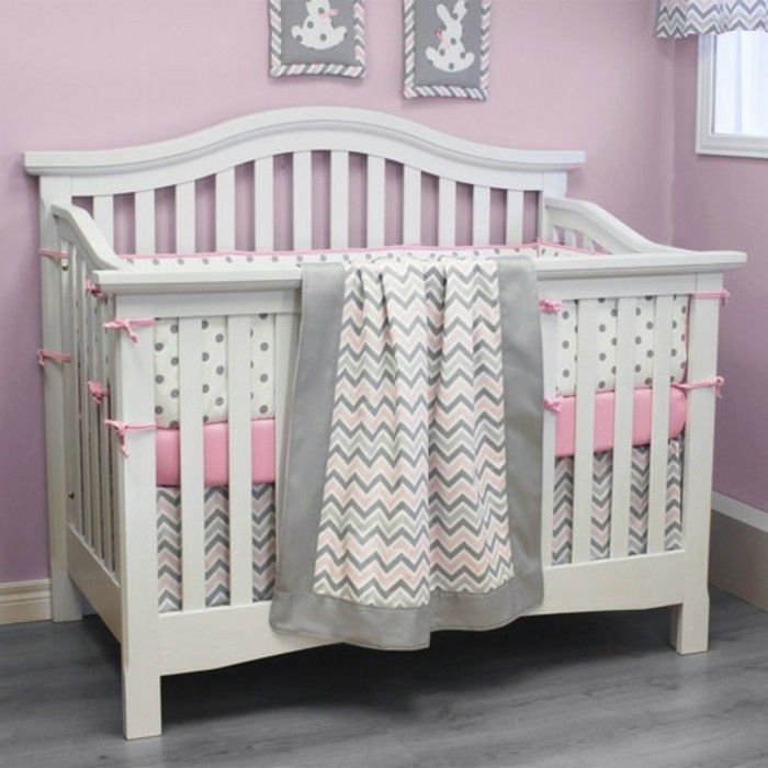 detská postieľka-bielo-nádherné-baby room-for-dievčatá