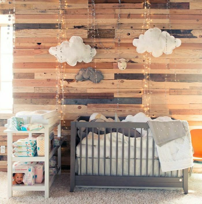 bebek odası duvar tasarım duvar fayans-odun iç-modern duvar tasarım duvar karosu-iç