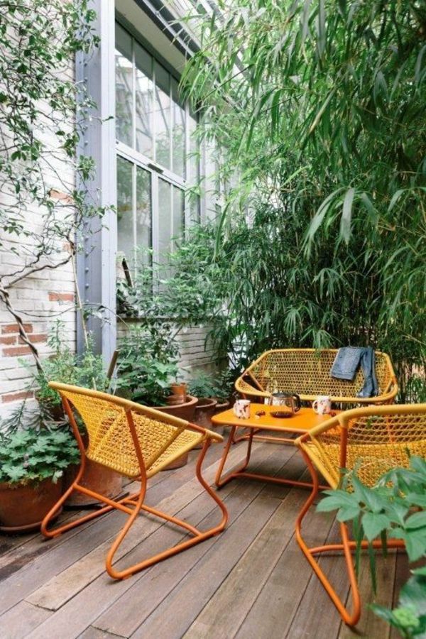 bambu-balkong-vackra utseende-möbler