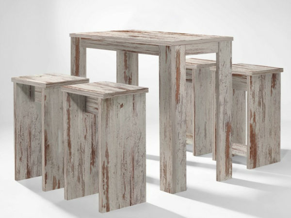 Bartisch-set-5 kusov 1 schematicky-4-stolička-dub-starožitný