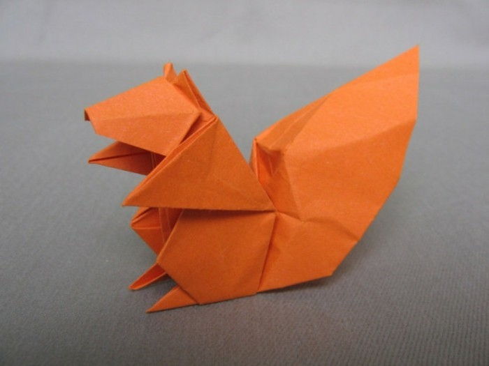 remeslá nápady-pre-deti-oranžová origami