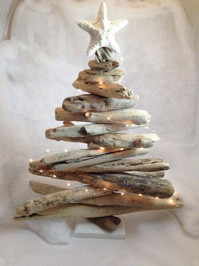 Tinker-cu-Driftwood-alb-stele-Crăciun-cu-iluminat-diy