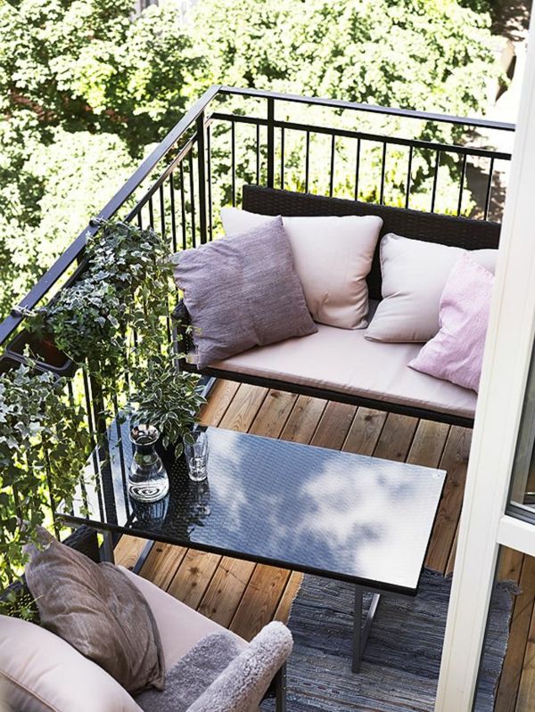 ideer komfortabel-fin balkong møbler-balkong-balkong-make-balkong-