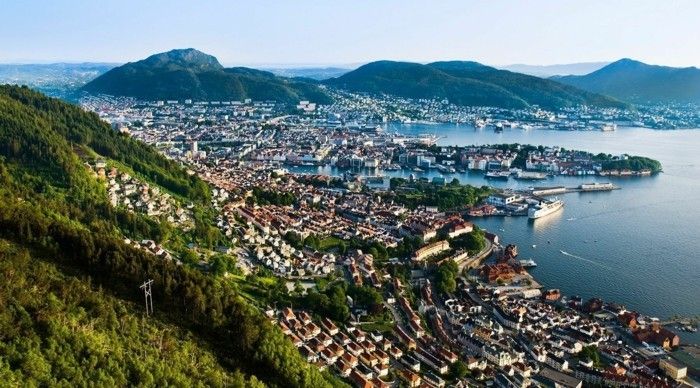 Bergen-Nórsky-europe najlepšieho a mestskú trip-Europe