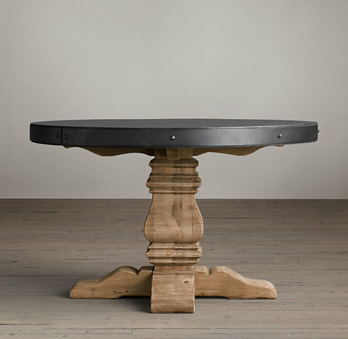 beton-miza Okrogla oblika-aristokratsko-design