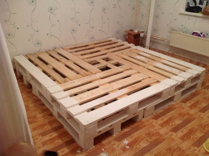 łóżko-own-build-pra-idea-of-bed-of-EUR palety