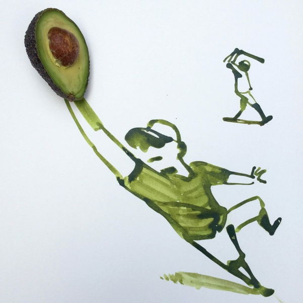 foto-ilustrácie-originálne-kreatívne-ilustrácie-zaujímavý dizajn, avokado