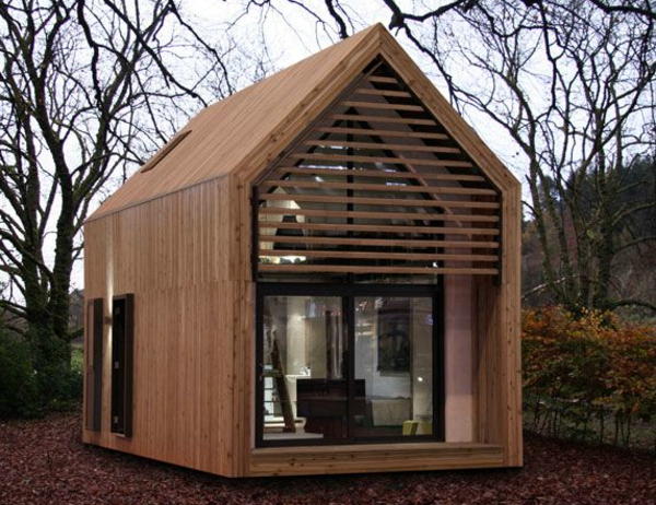billiga hus-små-utanför-trä - tak - modern design
