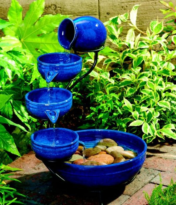 mėlyna fontanas-saulės Garden Kraštovaizdžio