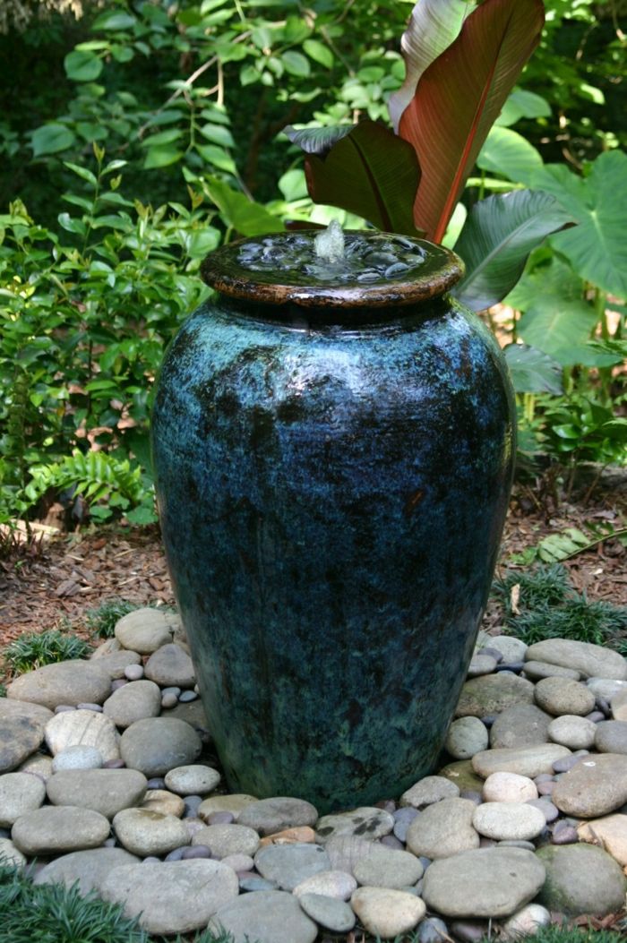 Albastru Fountain fără iazuri de grădină pietre decorative de grădină