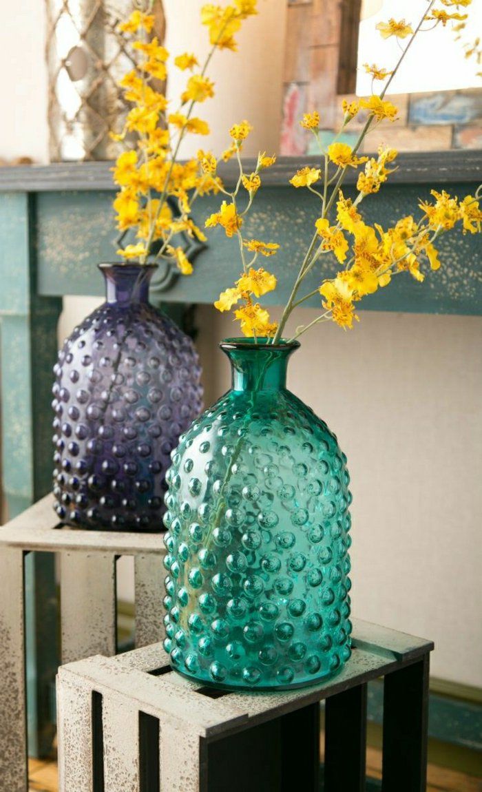 çiçekler, vazo cam-deco vazo-güzel-tasarımı ile