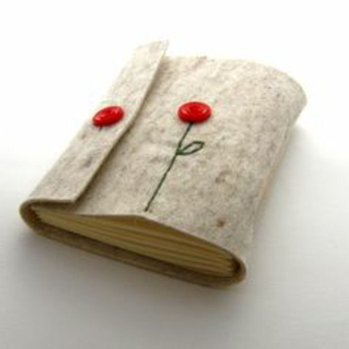 Knjiga Kuverta sami odločitev knjiga-si-bi-preprosto-buchhuelle-si-šivanje-roza-cvet-mak