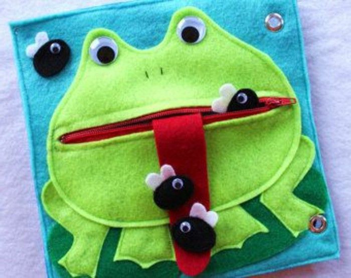 Knjiga Kuverta sami izdelavo buchhuelle-šivanje-smešno-ideja-za-otroke-žaba